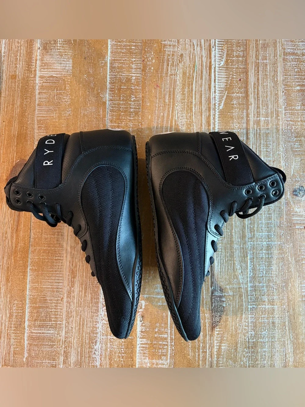 NWT Ryderwear Block High Top Training Shoes Black Women’s US 7 Weightlifting Gym